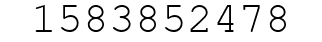 Number 1583852478.