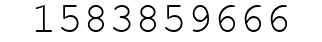 Number 1583859666.