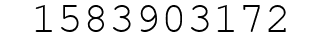 Number 1583903172.