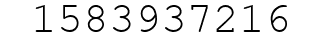 Number 1583937216.