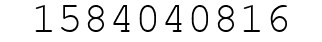 Number 1584040816.