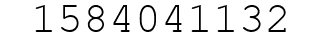 Number 1584041132.
