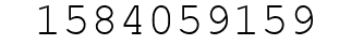 Number 1584059159.