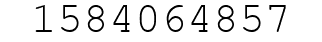 Number 1584064857.