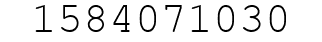 Number 1584071030.