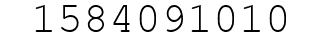 Number 1584091010.