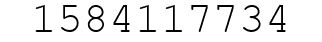 Number 1584117734.