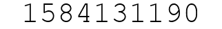 Number 1584131190.