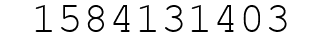 Number 1584131403.