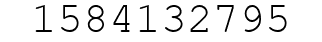 Number 1584132795.