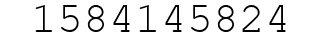Number 1584145824.