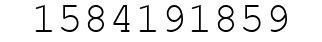Number 1584191859.