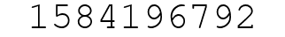 Number 1584196792.