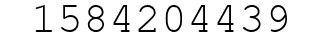 Number 1584204439.