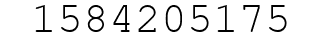 Number 1584205175.
