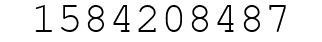 Number 1584208487.