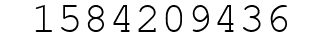 Number 1584209436.