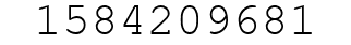 Number 1584209681.