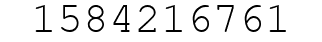 Number 1584216761.