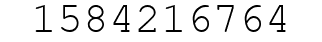 Number 1584216764.