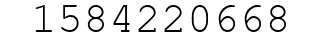 Number 1584220668.