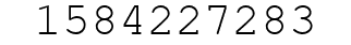 Number 1584227283.