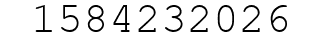 Number 1584232026.