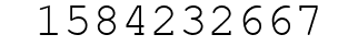 Number 1584232667.