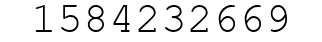 Number 1584232669.