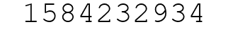 Number 1584232934.