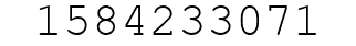 Number 1584233071.