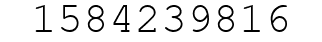 Number 1584239816.