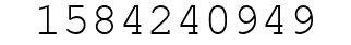 Number 1584240949.