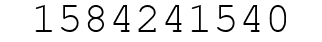 Number 1584241540.