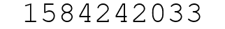 Number 1584242033.