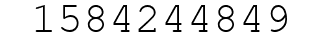 Number 1584244849.