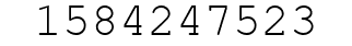 Number 1584247523.