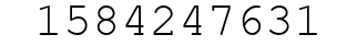 Number 1584247631.