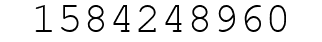 Number 1584248960.