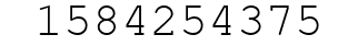 Number 1584254375.