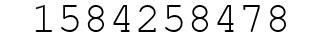 Number 1584258478.