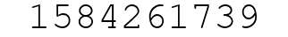 Number 1584261739.