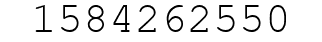 Number 1584262550.