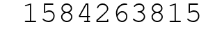 Number 1584263815.