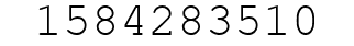 Number 1584283510.