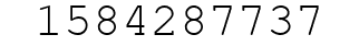 Number 1584287737.