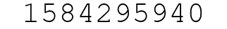 Number 1584295940.