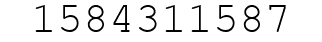 Number 1584311587.