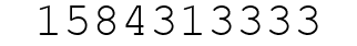 Number 1584313333.