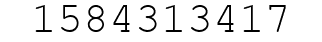 Number 1584313417.